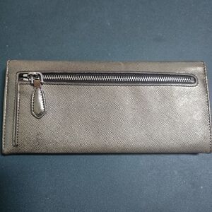 Authentic Prada Metallic Saffiano Leather Long Wallet